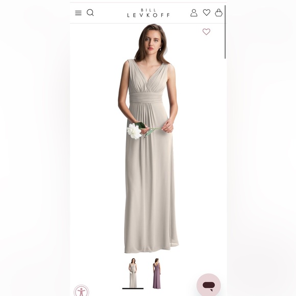 EUC Bridesmaids Dress - Light grey - Picture 5 of 6